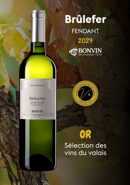 Fendant Brûlefer Valais, gold medal winner